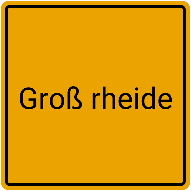 Meldebestätigung Groß Rheide